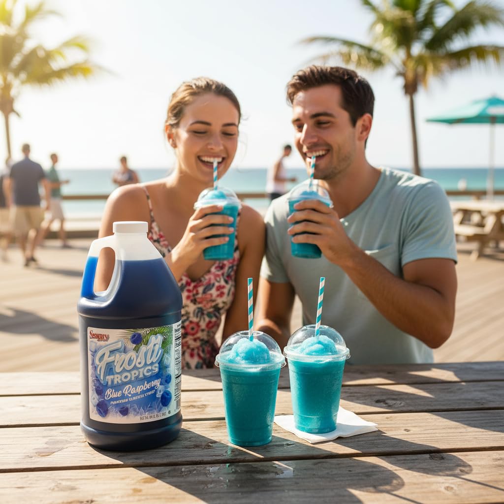 Amazon.com: Snappy Frosti Tropics Blue Raspberry Slushie Mix, 6